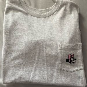Cute Uniqlo Disney Collab Soft Grey Shirt